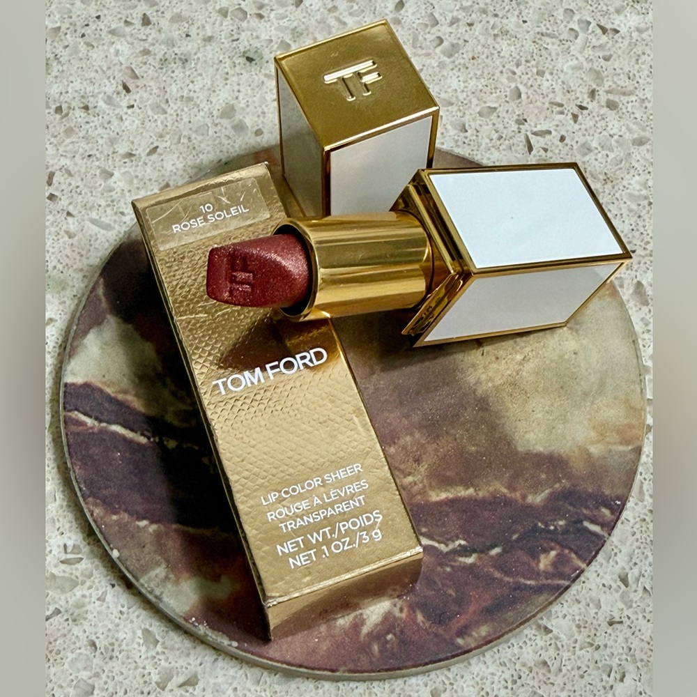 TOM FORD #10 ROSE SOLIEL LIP COLOR SHEER💄NEW in BOX : AUTHENTIC